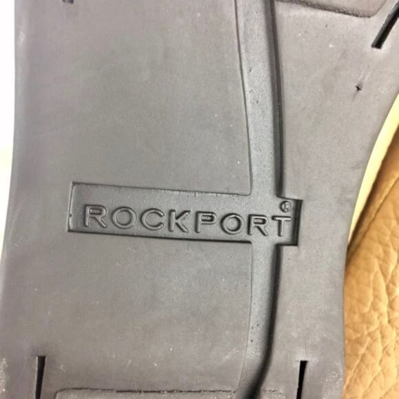 Rockport Tan Camel Pebbled Leather Penny Loafers 7.5 - Picture 13 of 15